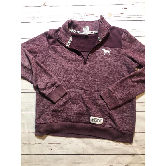 PINK Victoria's Secret Sweaters - Pink Victoria Secret Long Sleeve 1/4 Zip Size Medium